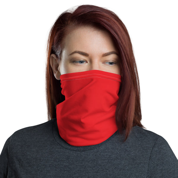 Red Face Covering Neck Gaiter