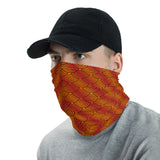 Wave Pattern (Red) Face Covering Neck Gaiter