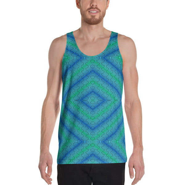 Wave Pattern Unisex Tank Top