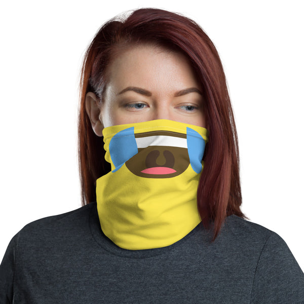 Laughing Face Covering Neck Gaiter