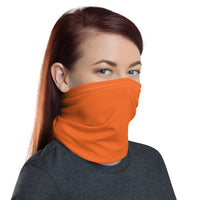 Orange Face Covering Neck Gaiter