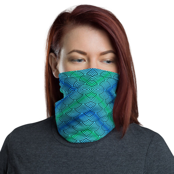 Wave pattern Face Covering Neck Gaiter